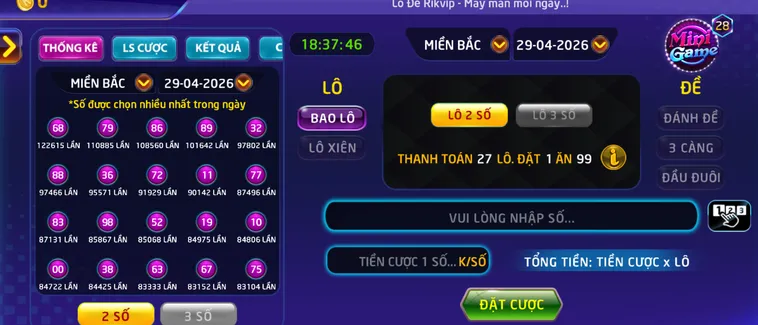 Phân Tích Thuật Toán Lô Đề 1 Ăn 900 Tại Bàn Cược RikVip Chuyên Nghiệp