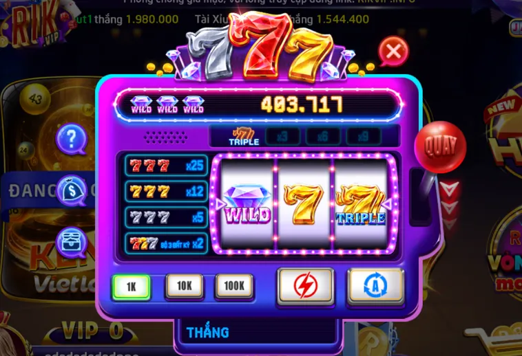 Bí Quyết Quay Minigame 777 Tại RikVip Giành Jackpot Khổng Lồ Từ Cao Thủ
