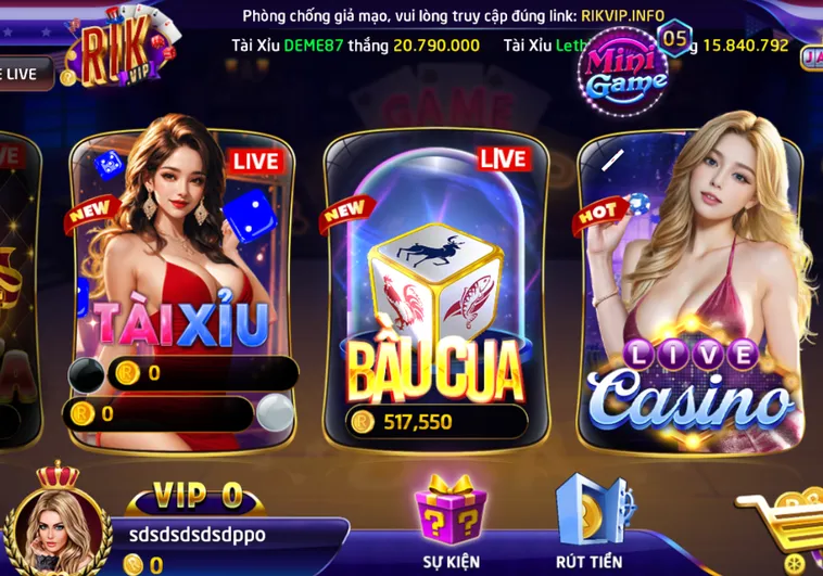 Trải Nghiệm Casino Livestream Tại RikVip Đỉnh Cao Sòng Bài Trực Tuyến