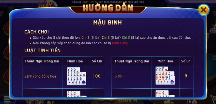 Khám Phá Nghệ Thuật Sắp Xếp Bài Tại Sảnh Mậu Binh Tại RikVip Chi Tiết Nhất