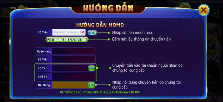 Hướng Dẫn Các Phương Thức Nạp Tiền RikVip Nhanh Chóng Và Chính Xác Nhất
