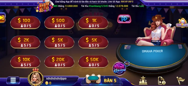 Bí Quyết Làm Chủ Bàn Cược Omaha Poker 6 Tại RikVip Cho Mọi Cược Thủ