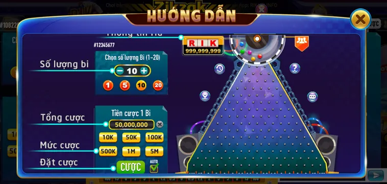 Thao Túng Ma Trận Rơi Tự Do Nhận Thưởng Lớn Cùng Minigame Zik Zak Tại RikVip